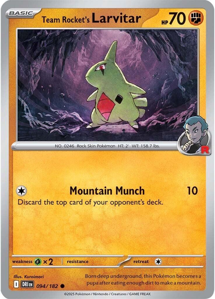 Team Rocket's Larvitar (094/182) [Scarlet & Violet: Destined Rivals] | Exor Games Summserside