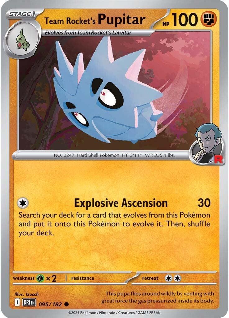 Team Rocket's Pupitar (095/182) [Scarlet & Violet: Destined Rivals] | Exor Games Summserside