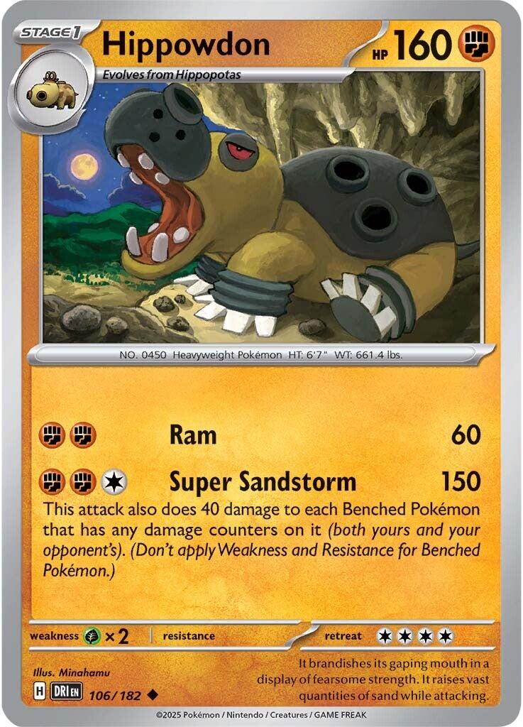 Hippowdon (106/182) [Scarlet & Violet: Destined Rivals] | Exor Games Summserside