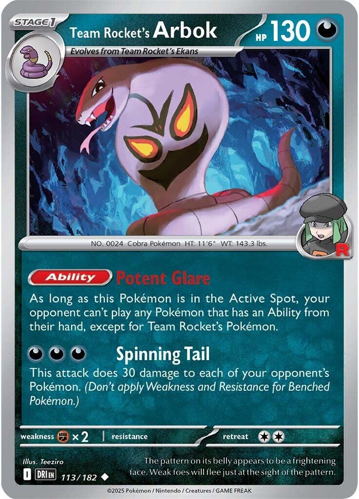 Team Rocket's Arbok (113/182) [Scarlet & Violet: Destined Rivals] | Exor Games Summserside
