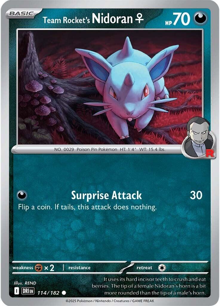 Team Rocket's Nidoran (114/182) [Scarlet & Violet: Destined Rivals] | Exor Games Summserside
