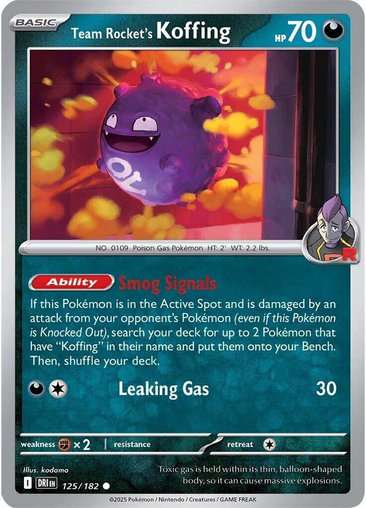 Team Rocket's Koffing (125/182) [Scarlet & Violet: Destined Rivals] | Exor Games Summserside