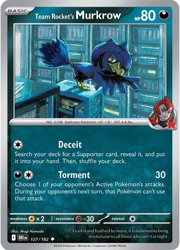 Team Rocket's Murkrow (127/182) [Scarlet & Violet: Destined Rivals] | Exor Games Summserside