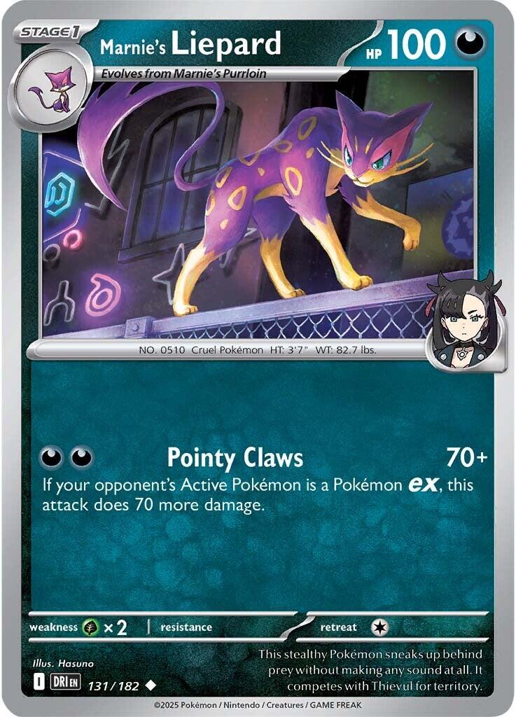 Marnie's Liepard (131/182) [Scarlet & Violet: Destined Rivals] | Exor Games Summserside