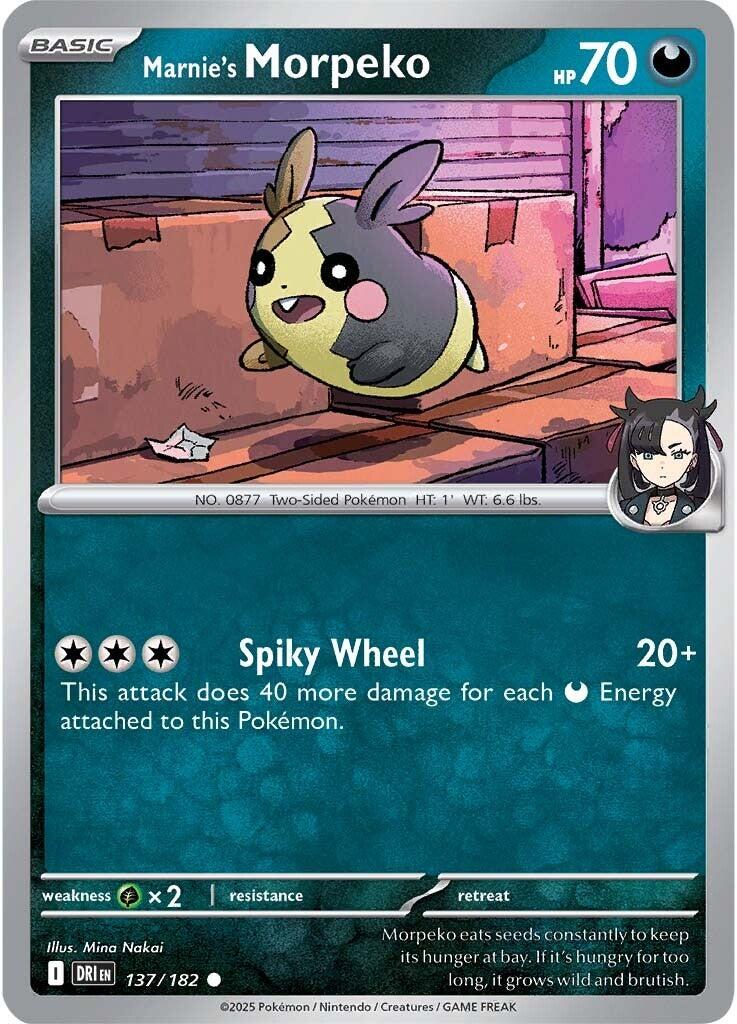Marnie's Morpeko (137/182) [Scarlet & Violet: Destined Rivals] | Exor Games Summserside