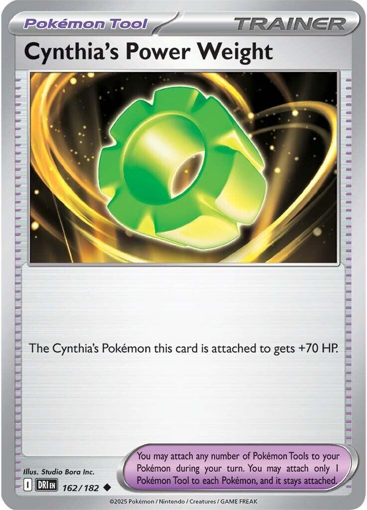 Cynthia's Power Weight (162/182) [Scarlet & Violet: Destined Rivals] | Exor Games Summserside