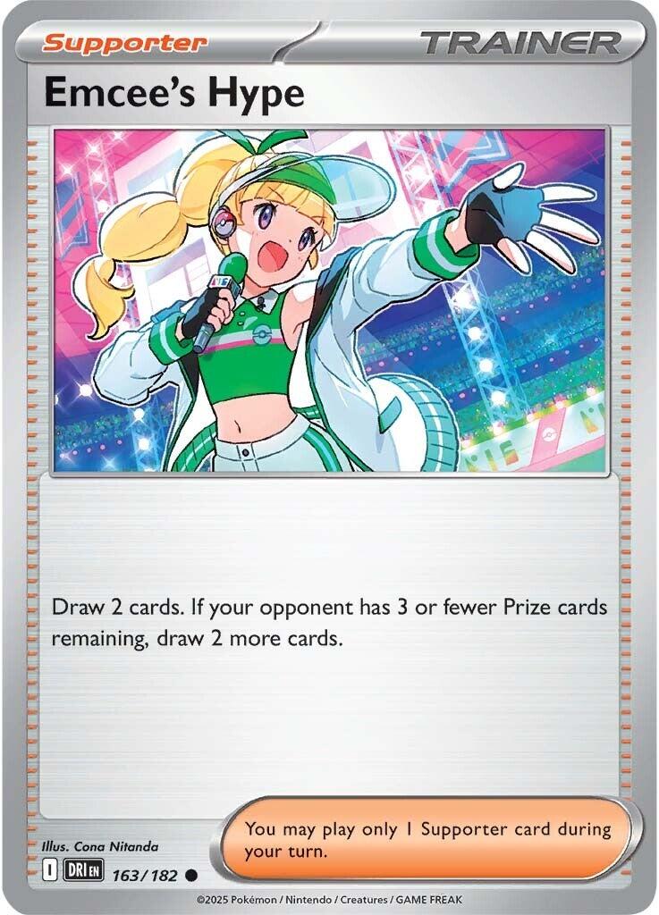 Emcee's Hype (163/182) [Scarlet & Violet: Destined Rivals] | Exor Games Summserside