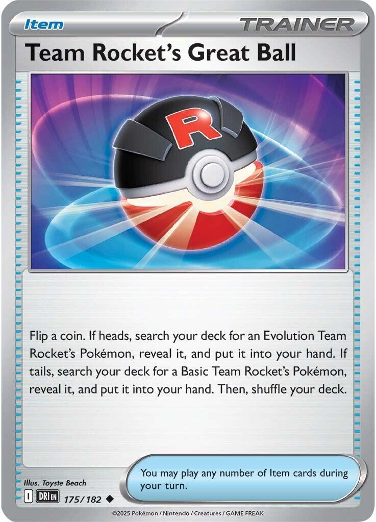 Team Rocket's Great Ball (175/182) [Scarlet & Violet: Destined Rivals] | Exor Games Summserside