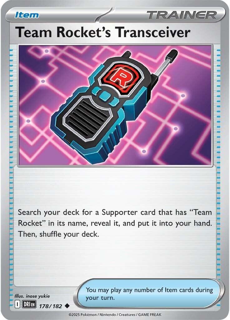 Team Rocket's Transceiver (178/182) [Scarlet & Violet: Destined Rivals] | Exor Games Summserside