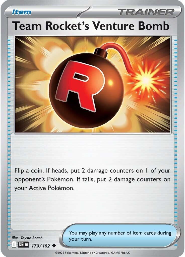 Team Rocket's Venture Bomb (179/182) [Scarlet & Violet: Destined Rivals] | Exor Games Summserside