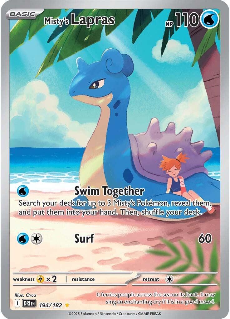 Misty's Lapras (194/182) [Scarlet & Violet: Destined Rivals] | Exor Games Summserside