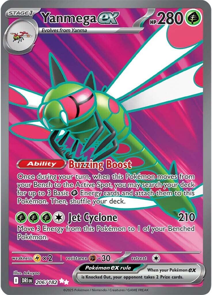 Yanmega ex (206/182) [Scarlet & Violet: Destined Rivals] | Exor Games Summserside