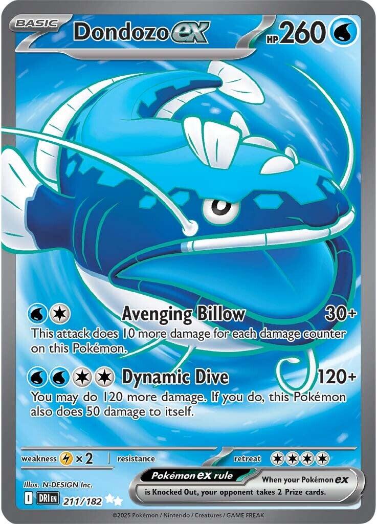 Dondozo ex (211/182) [Scarlet & Violet: Destined Rivals] | Exor Games Summserside