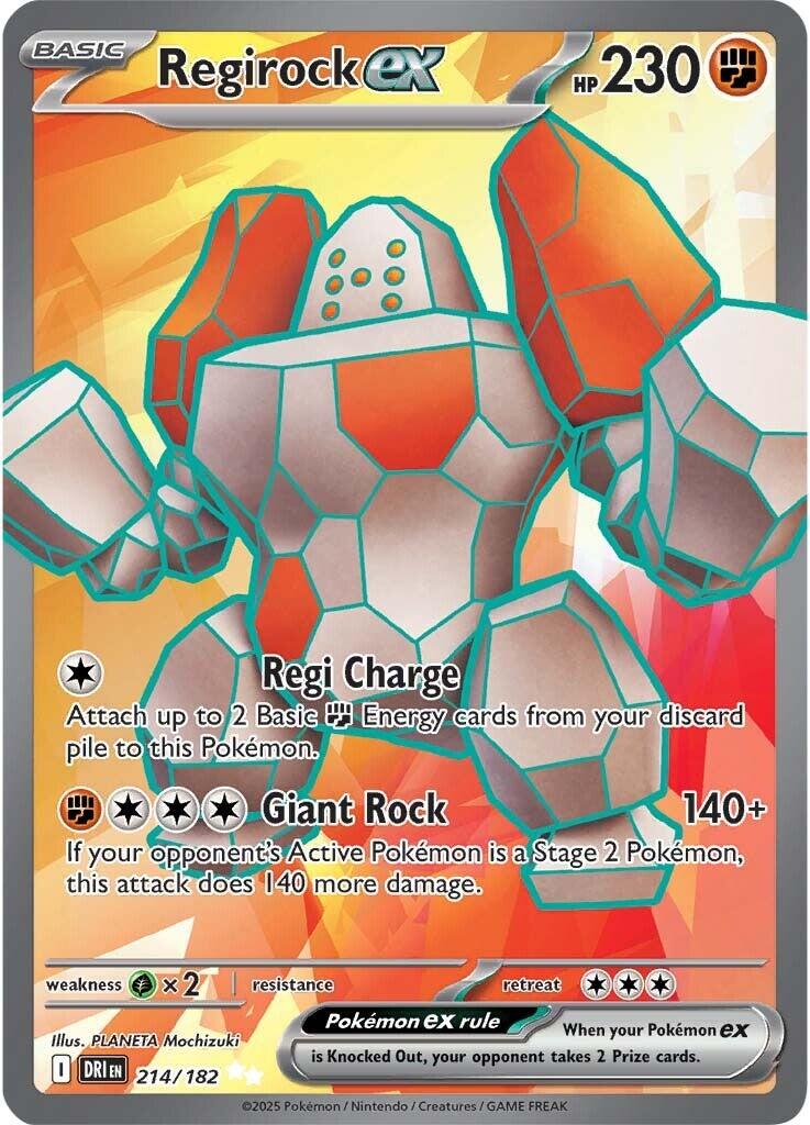 Regirock ex (214/182) [Scarlet & Violet: Destined Rivals] | Exor Games Summserside