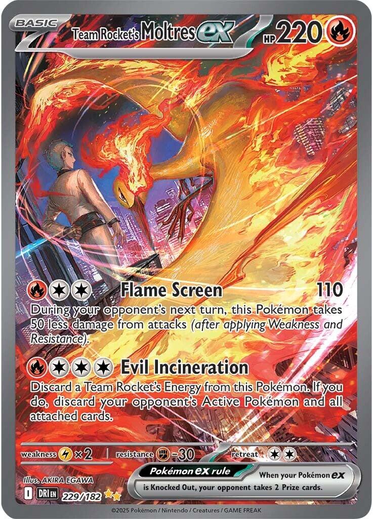 Team Rocket's Moltres ex (229/182) [Scarlet & Violet: Destined Rivals] | Exor Games Summserside