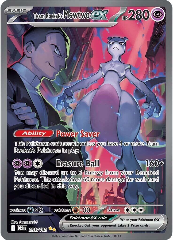 Team Rocket's Mewtwo ex (231/182) [Scarlet & Violet: Destined Rivals] | Exor Games Summserside