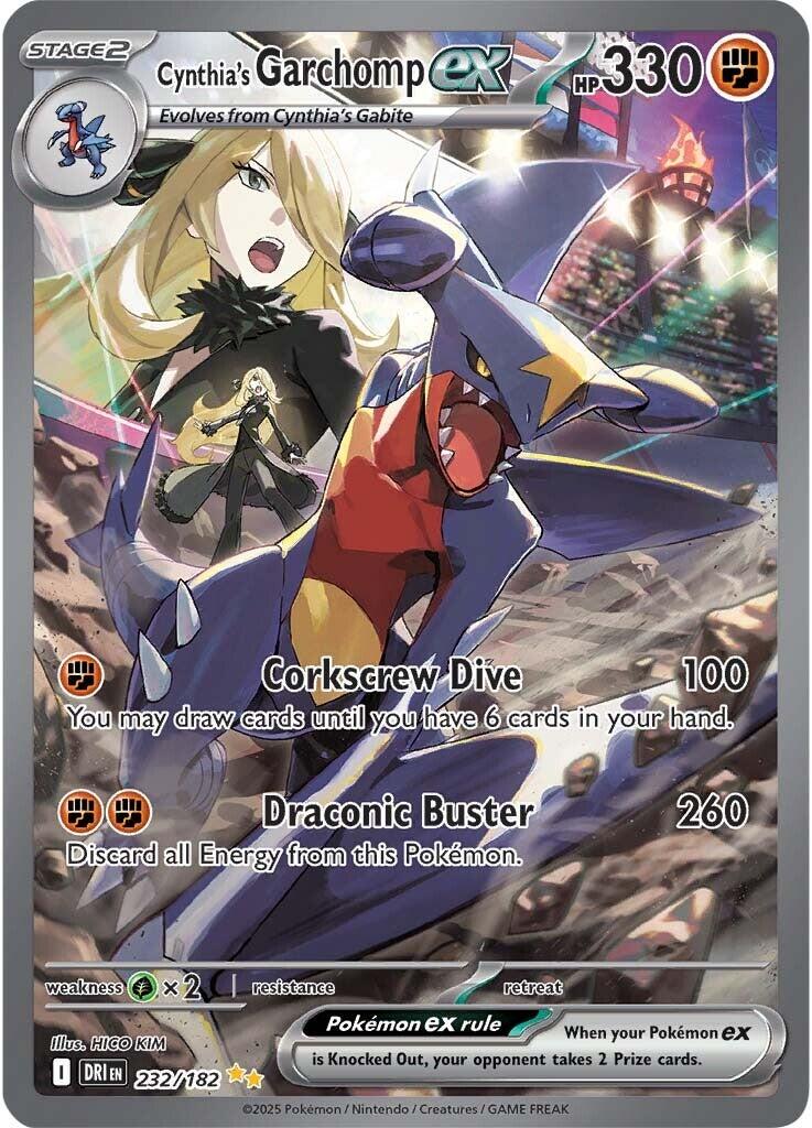 Cynthia's Garchomp ex (232/182) [Scarlet & Violet: Destined Rivals] | Exor Games Summserside