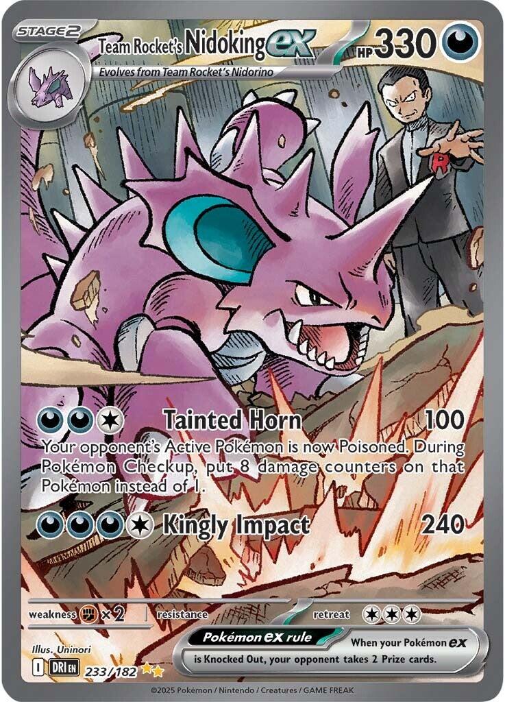 Team Rocket's Nidoking ex (233/182) [Scarlet & Violet: Destined Rivals] | Exor Games Summserside