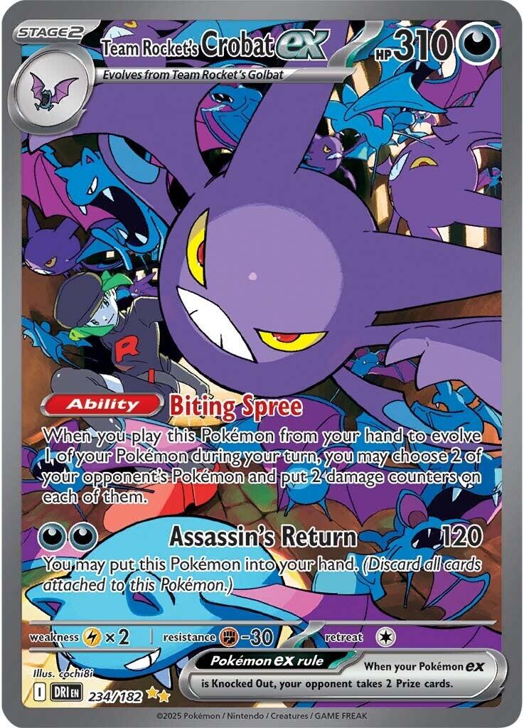 Team Rocket's Crobat ex (234/182) [Scarlet & Violet: Destined Rivals] | Exor Games Summserside