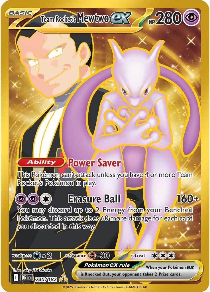 Team Rocket's Mewtwo ex (240/182) [Scarlet & Violet: Destined Rivals] | Exor Games Summserside
