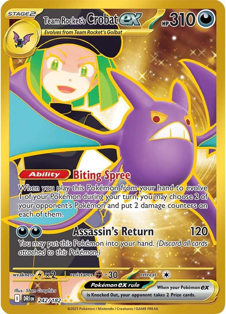 Team Rocket's Crobat ex (242/182) [Scarlet & Violet: Destined Rivals] | Exor Games Summserside
