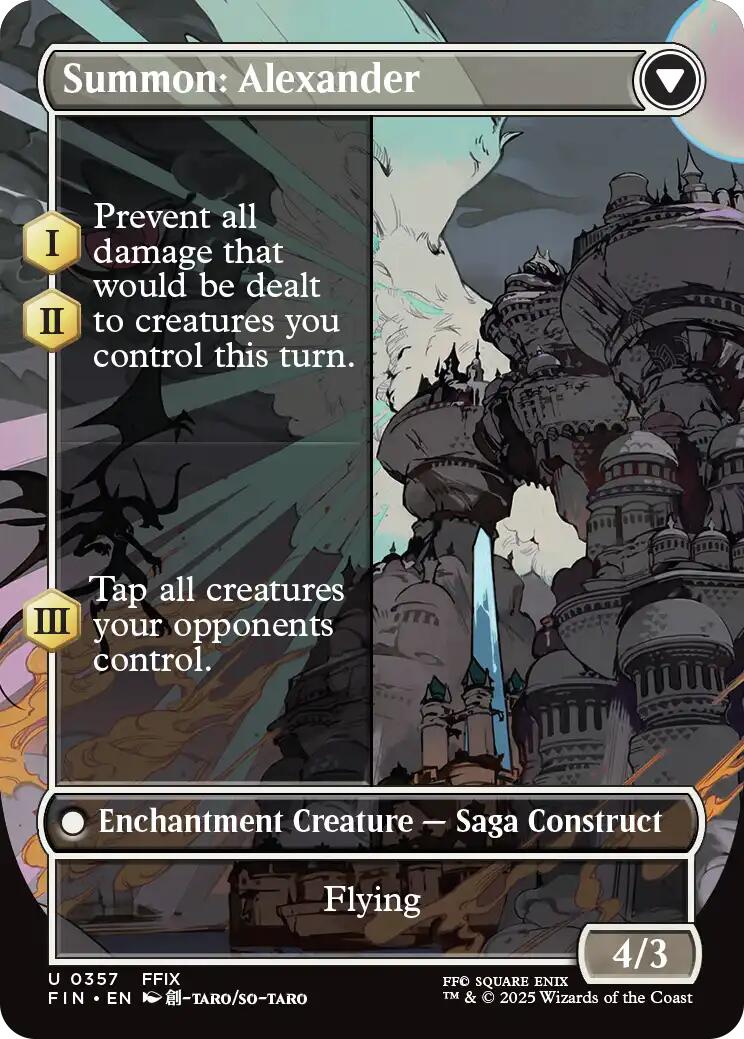 Crystal Fragments // Summon: Alexander (Borderless) [FINAL FANTASY] | Exor Games Summserside