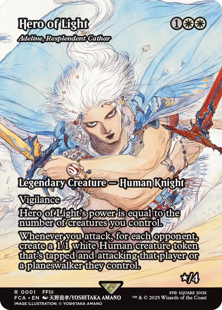 Hero of Light - Adeline, Resplendent Cathar (Showcase) [FINAL FANTASY : Through the Ages] | Exor Games Summserside