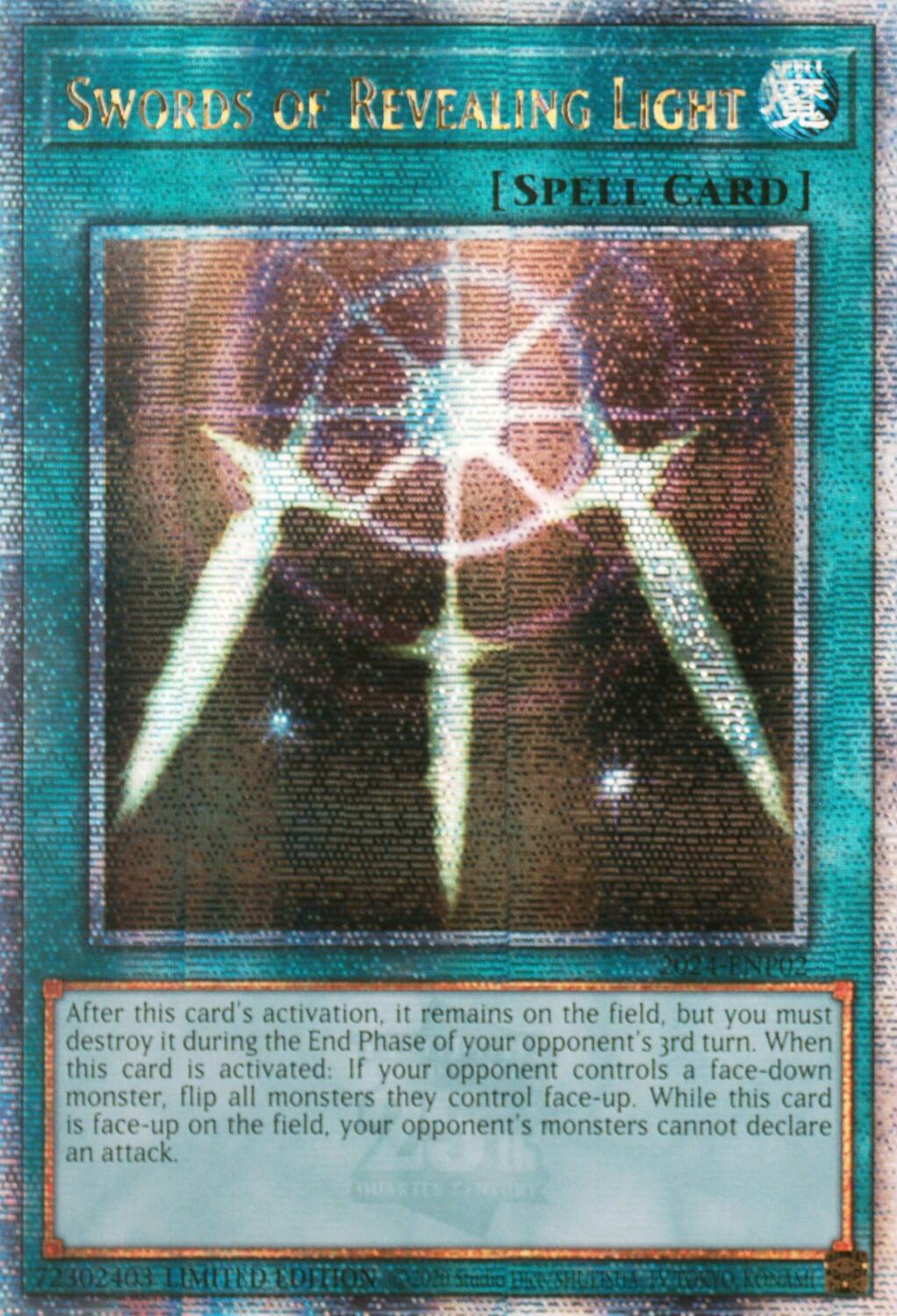 Swords of Revealing Light [2024-ENP02] Quarter Century Secret Rare | Exor Games Summserside