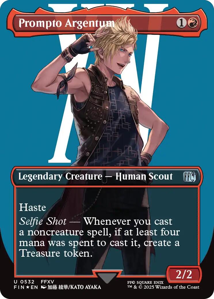 Prompto Argentum (Borderless) (Surge Foil) [FINAL FANTASY] | Exor Games Summserside