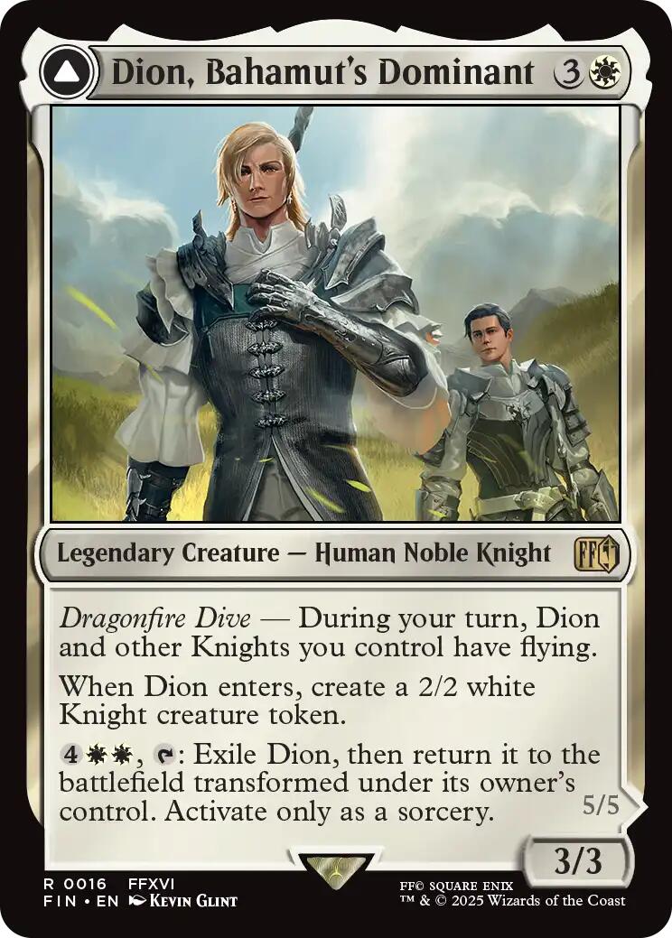 Dion, Bahamut's Dominant // Bahamut, Warden of Light [FINAL FANTASY] | Exor Games Summserside
