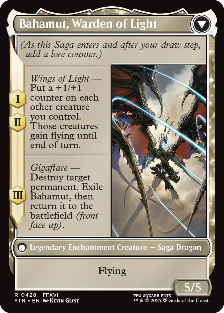 Dion, Bahamut's Dominant // Bahamut, Warden of Light (Extended Art) [FINAL FANTASY] | Exor Games Summserside