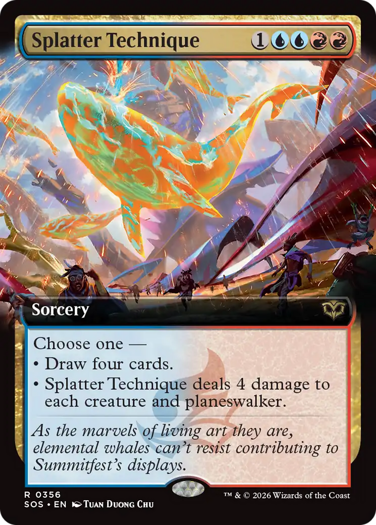 Splatter Technique (Extended Art) [Secrets of Strixhaven] | Exor Games Summserside