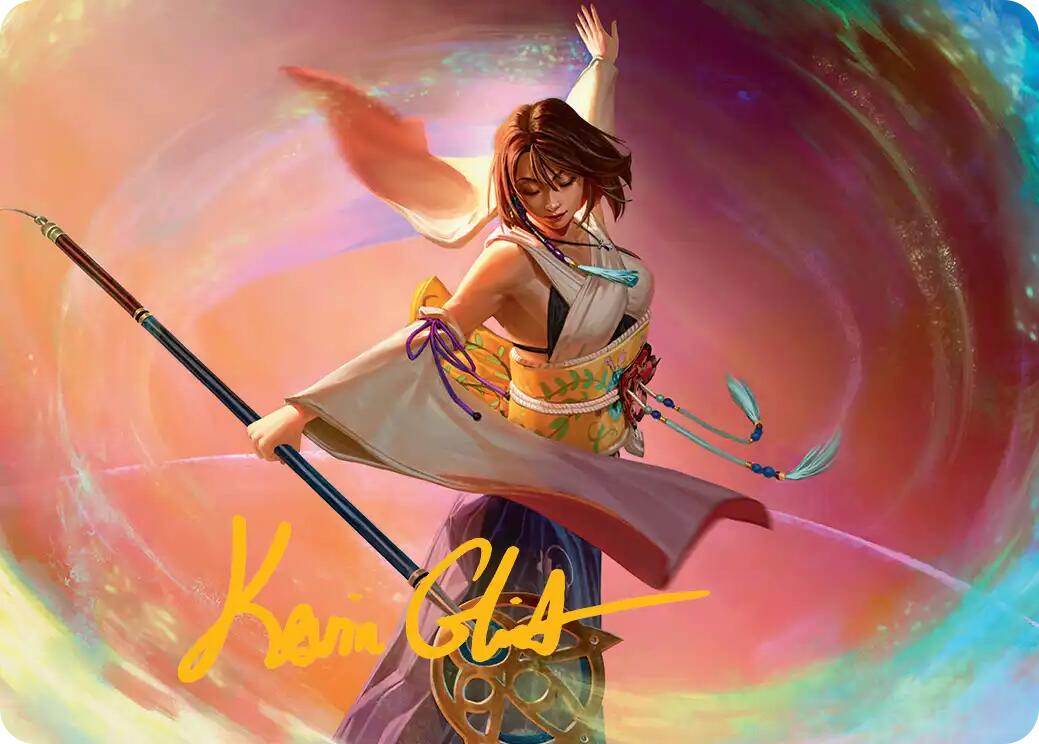 Yuna, Grand Summoner Art Card (Gold-Stamped Signature) [FINAL FANTASY Art Series] | Exor Games Summserside