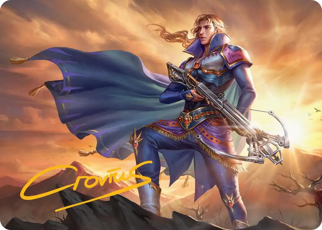 Edgar, Master Machinist Art Card (Gold-Stamped Signature) [FINAL FANTASY Art Series] | Exor Games Summserside
