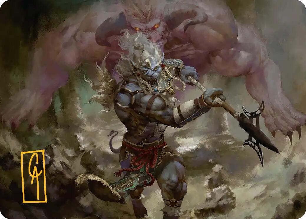 Kimahri, Valiant Guardian Art Card (Gold-Stamped Signature) [FINAL FANTASY Art Series] | Exor Games Summserside