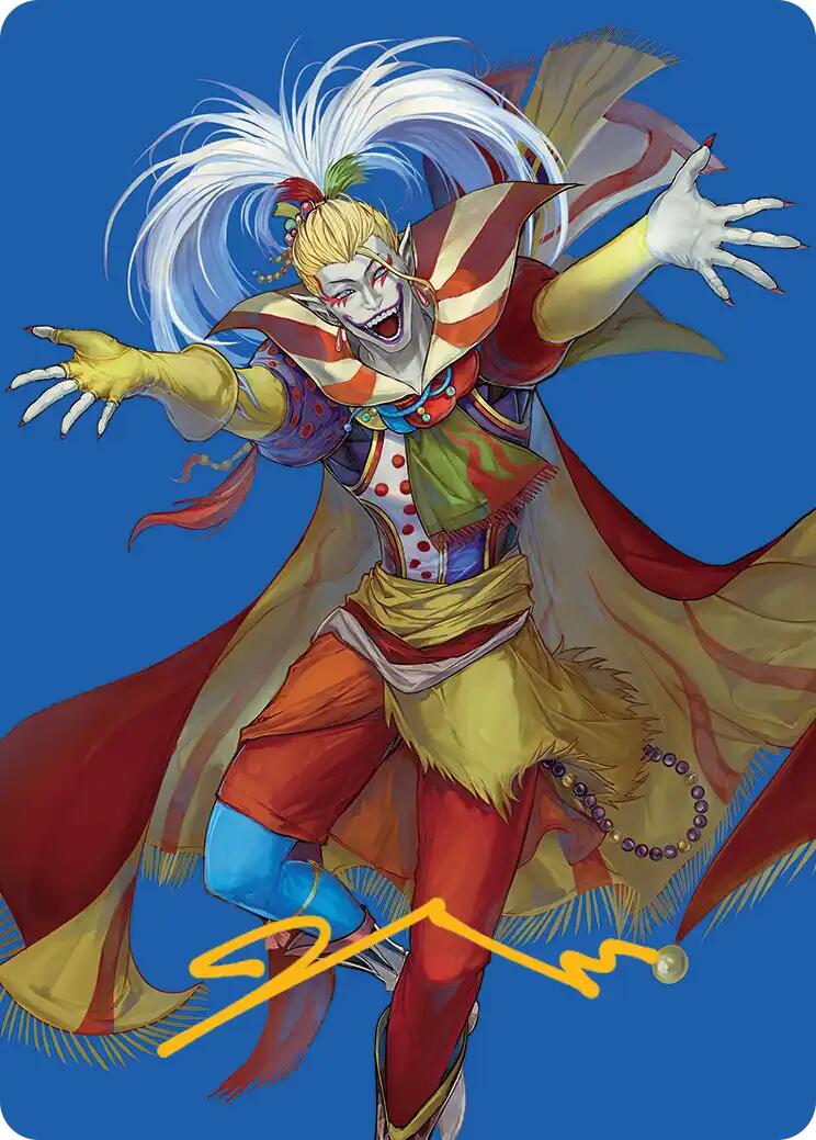 Kefka, Court Mage Art Card (Gold-Stamped Signature) [FINAL FANTASY Art Series] | Exor Games Summserside