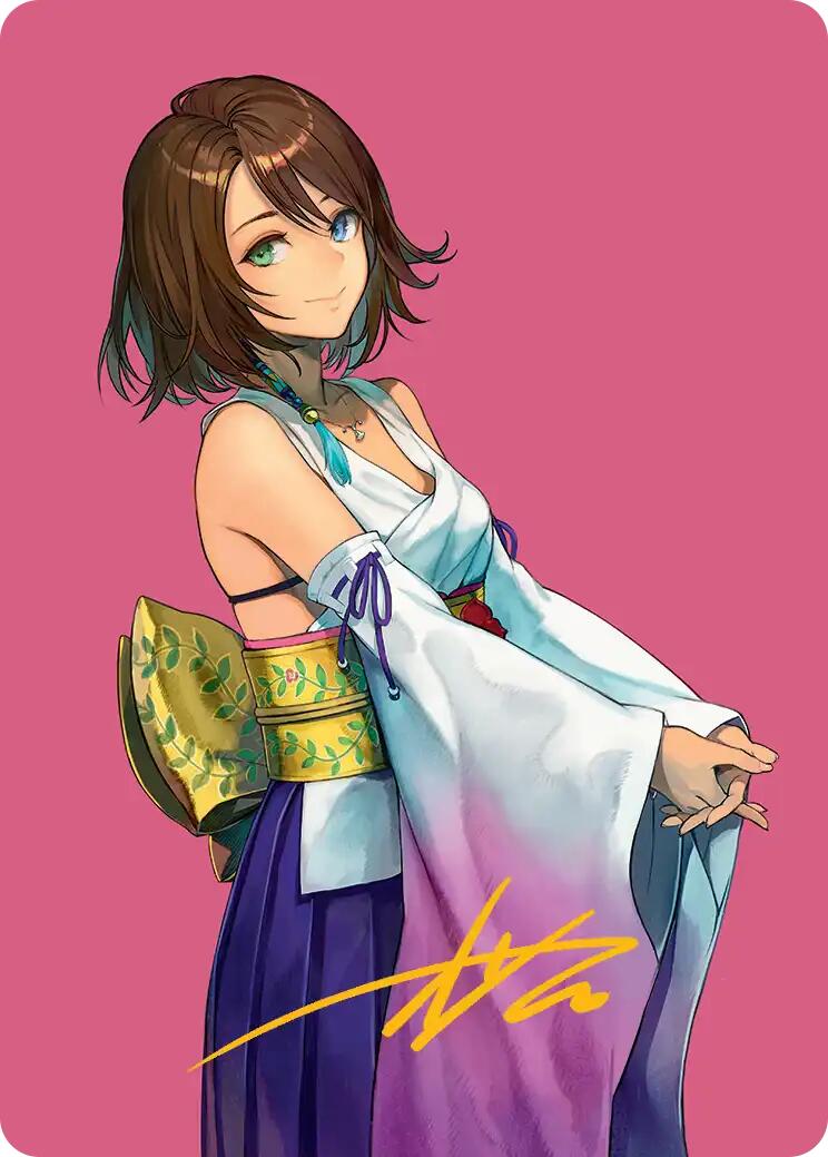 Yuna, Hope of Spira Art Card (Gold-Stamped Signature) [FINAL FANTASY Art Series] | Exor Games Summserside