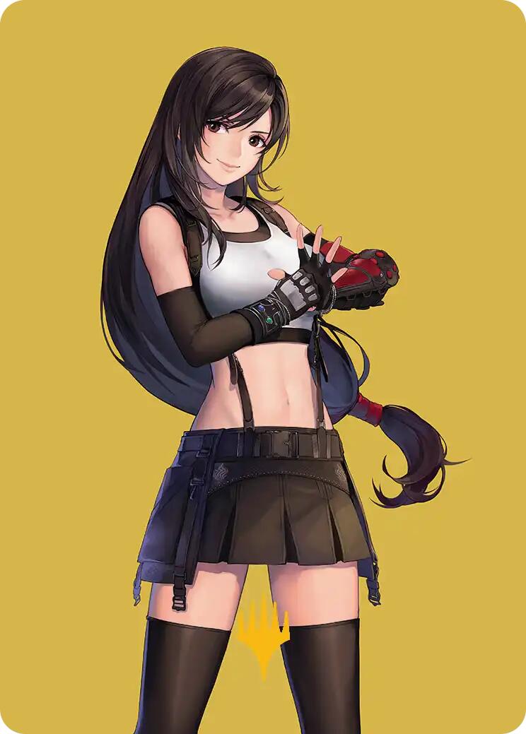 Tifa, Martial Artist Art Card (Gold-Stamped Planeswalker Symbol) [FINAL FANTASY Art Series] | Exor Games Summserside
