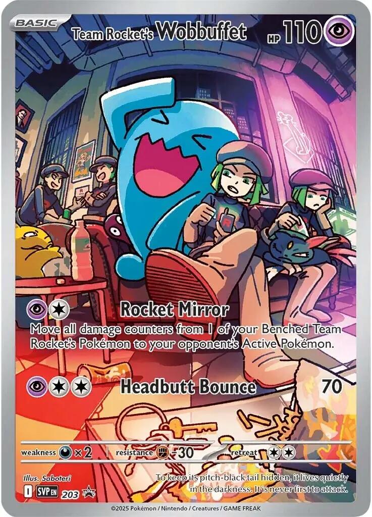 Team Rocket's Wobbuffet (203) [Scarlet & Violet: Black Star Promos] | Exor Games Summserside