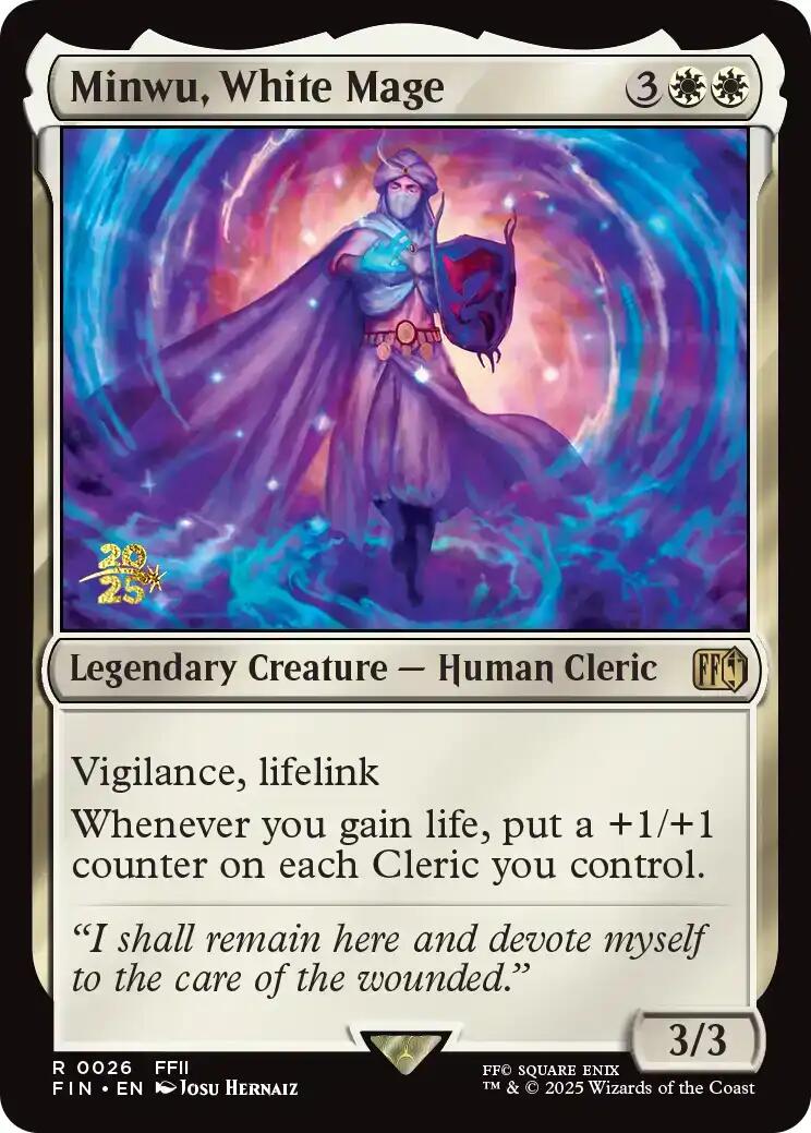 Minwu, White Mage [FINAL FANTASY Prerelease Promo] | Exor Games Summserside