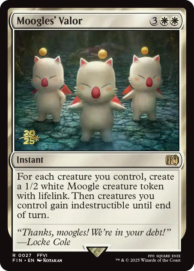 Moogles' Valor [FINAL FANTASY Prerelease Promo] | Exor Games Summserside