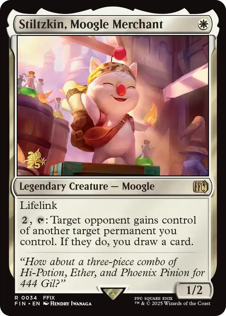 Stiltzkin, Moogle Merchant [FINAL FANTASY Prerelease Promo] | Exor Games Summserside