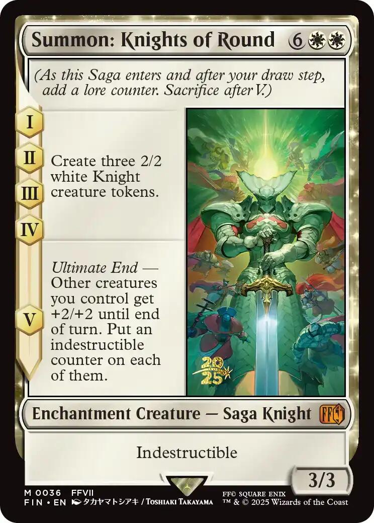 Summon: Knights of Round [FINAL FANTASY Prerelease Promo] | Exor Games Summserside