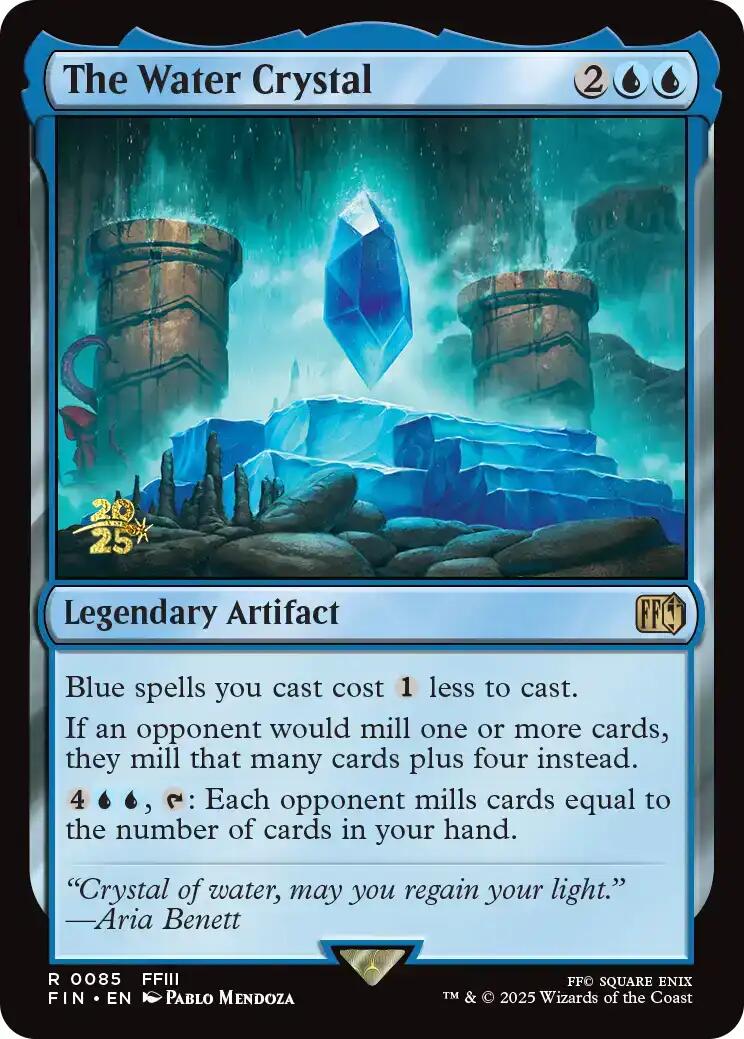 The Water Crystal [FINAL FANTASY Prerelease Promo] | Exor Games Summserside