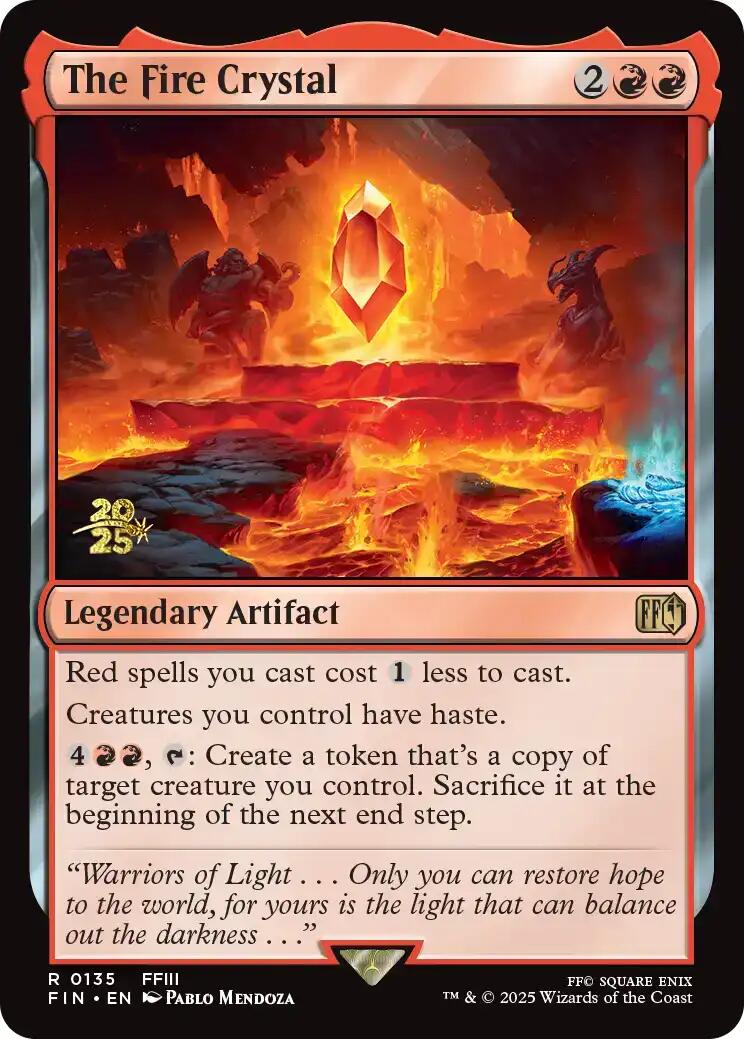 The Fire Crystal [FINAL FANTASY Prerelease Promo] | Exor Games Summserside