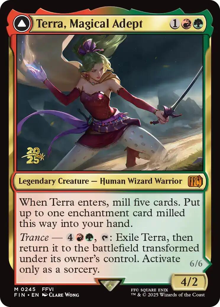 Terra, Magical Adept // Esper Terra [FINAL FANTASY Prerelease Promo] | Exor Games Summserside