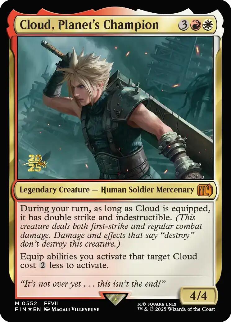 Cloud, Planet's Champion [FINAL FANTASY Prerelease Promo] | Exor Games Summserside