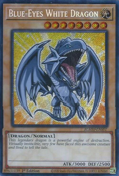 Blue-Eyes White Dragon [BLMM-EN001] Secret Rare | Exor Games Summserside
