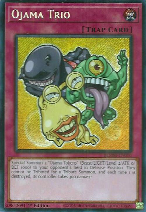Ojama Trio [BLMM-EN010] Secret Rare | Exor Games Summserside