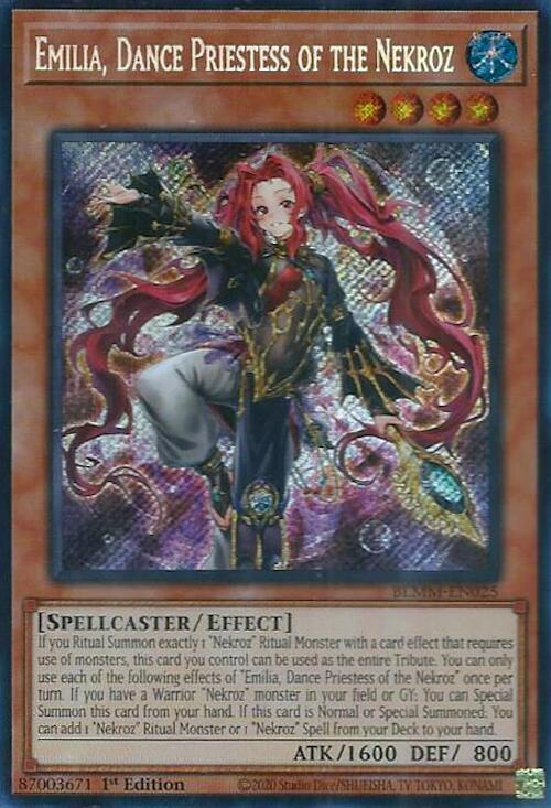 Emilia, Dance Priestess of the Nekroz [BLMM-EN025] Secret Rare | Exor Games Summserside